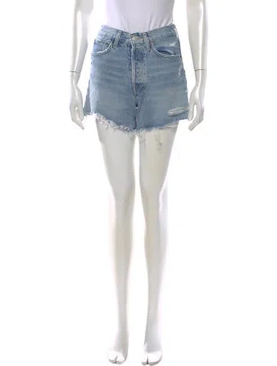 Pre-owned Agolde Mini Shorts In Blue