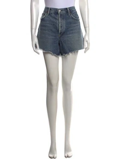 Pre-owned Agolde Mini Shorts In Blue