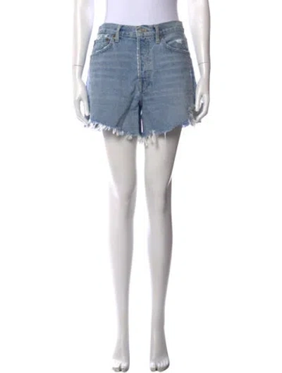 Pre-owned Agolde Mini Shorts In Blue