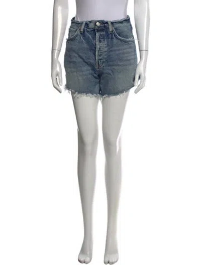 Pre-owned Agolde Mini Shorts In Blue