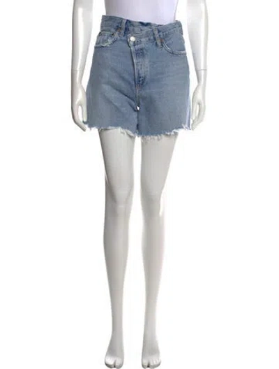 Pre-owned Agolde Mini Shorts In Blue