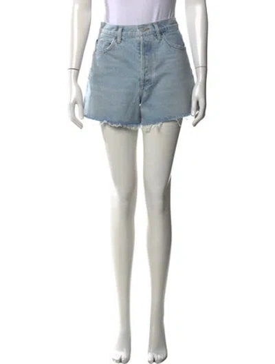 Pre-owned Agolde Mini Shorts In Blue