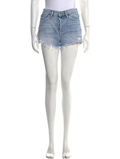 Pre-owned Agolde Mini Shorts In Blue