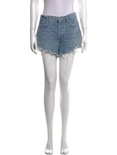 Pre-owned Agolde Mini Shorts In Blue
