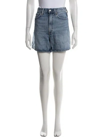 Pre-owned Agolde Mini Shorts In Blue