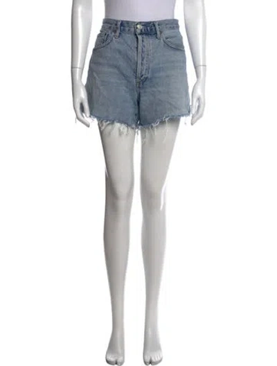 Pre-owned Agolde Mini Shorts In Blue