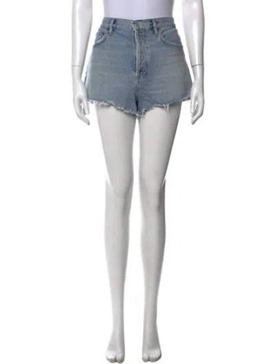 Pre-owned Agolde Mini Shorts In Blue