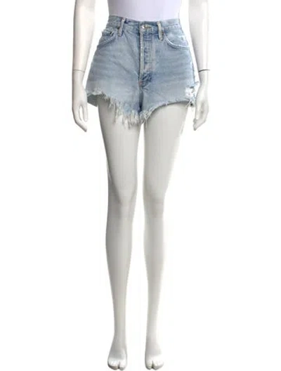 Pre-owned Agolde Mini Shorts In Blue