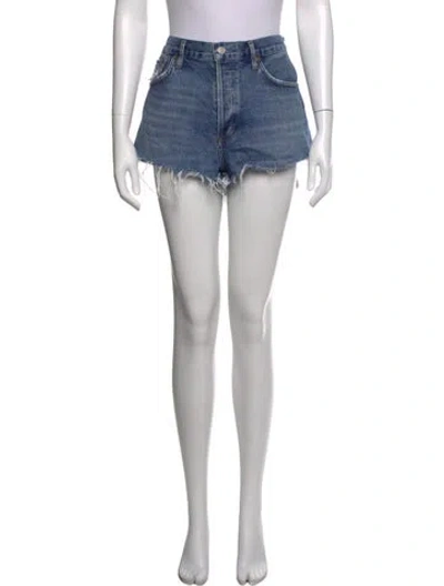 Pre-owned Agolde Mini Shorts In Blue