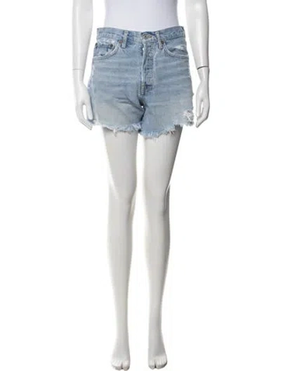 Pre-owned Agolde Mini Shorts In Blue