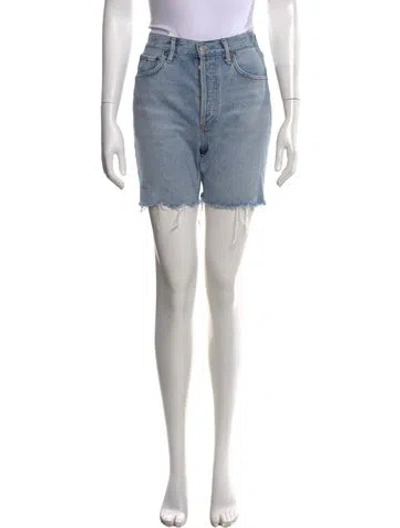 Pre-owned Agolde Mini Shorts In Blue