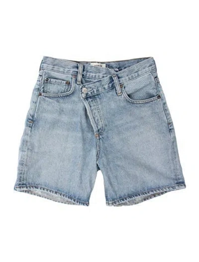 Pre-owned Agolde Mini Shorts In Blue