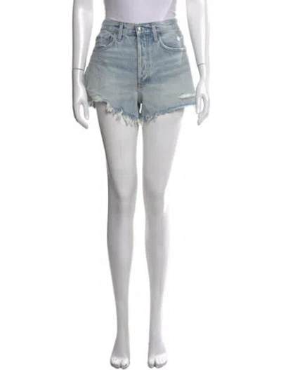 Pre-owned Agolde Mini Shorts In Blue