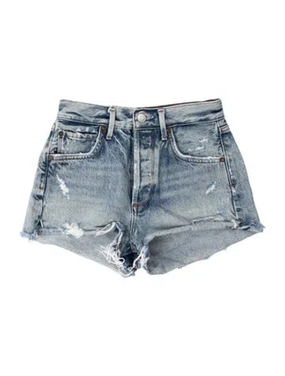 Pre-owned Agolde Mini Shorts In Blue
