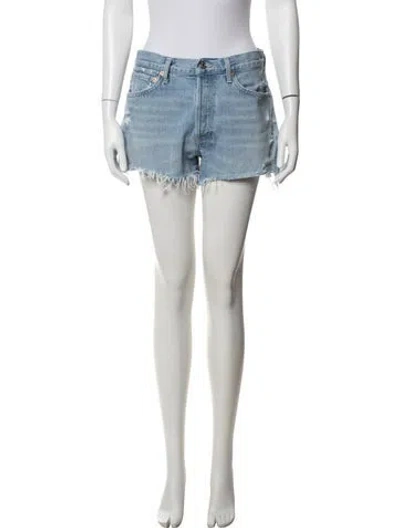 Pre-owned Agolde Mini Shorts In Blue