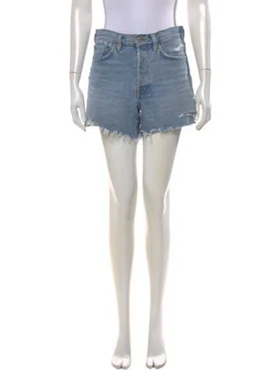 Pre-owned Agolde Mini Shorts In Blue