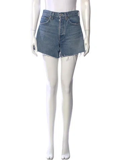 Pre-owned Agolde Mini Shorts In Blue