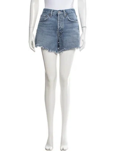 Pre-owned Agolde Mini Shorts In Blue