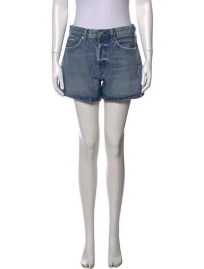 Pre-owned Agolde Mini Shorts In Blue