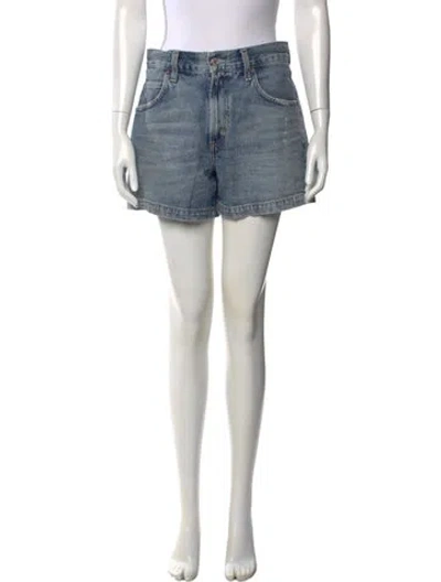 Pre-owned Agolde Mini Shorts In Blue