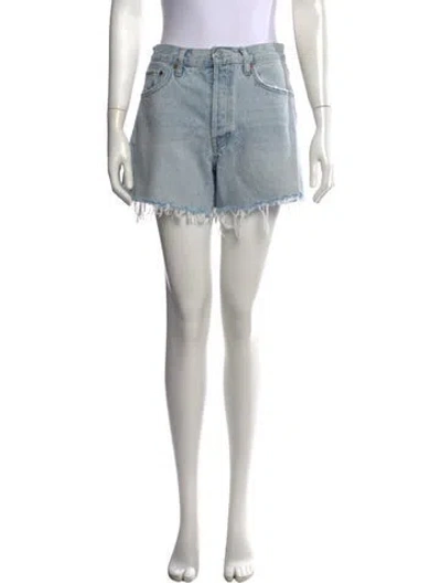 Pre-owned Agolde Mini Shorts In Blue