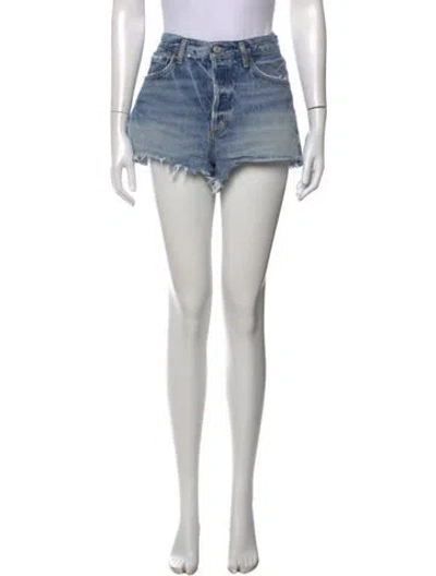 Pre-owned Agolde Mini Shorts In Blue