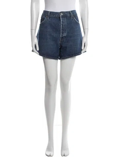 Pre-owned Agolde Mini Shorts In Blue