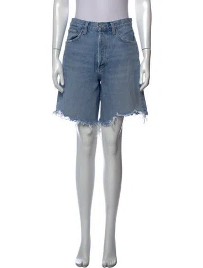 Pre-owned Agolde Mini Shorts In Blue