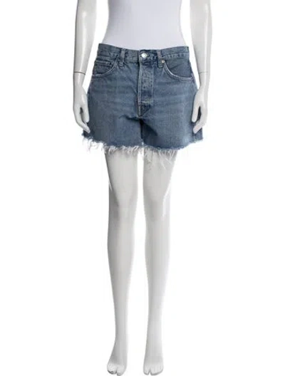 Pre-owned Agolde Mini Shorts In Blue