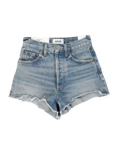 Pre-owned Agolde Mini Shorts In Blue