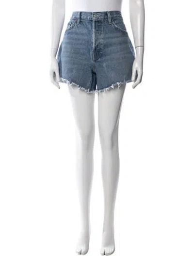 Pre-owned Agolde Mini Shorts In Blue