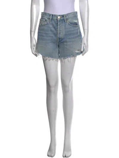 Pre-owned Agolde Mini Shorts In Blue