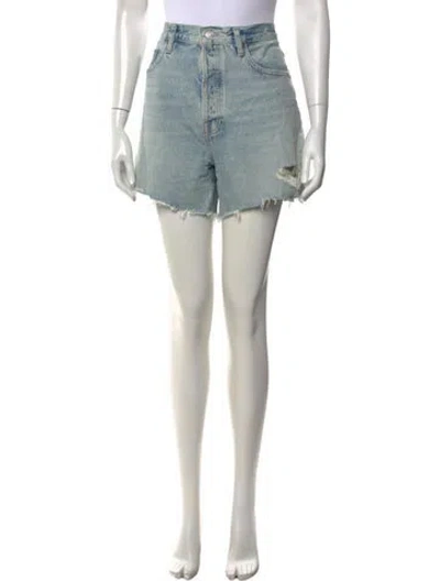 Pre-owned Agolde Mini Shorts In Blue