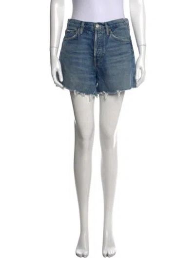 Pre-owned Agolde Mini Shorts In Blue