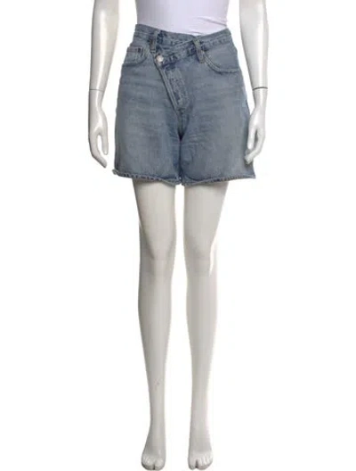 Pre-owned Agolde Mini Shorts In Blue