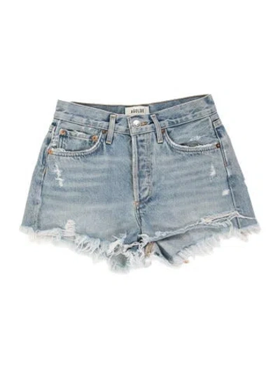 Pre-owned Agolde Mini Shorts In Blue