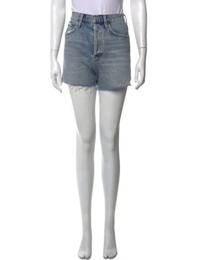 Pre-owned Agolde Mini Shorts In Blue