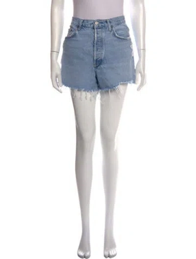 Pre-owned Agolde Mini Shorts In Blue