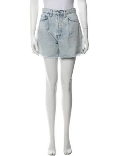 Pre-owned Agolde Mini Shorts In Blue
