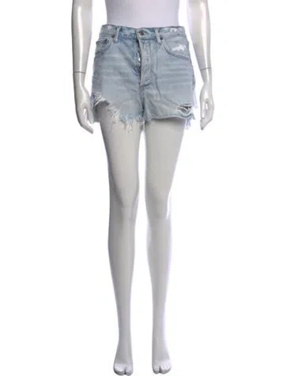 Pre-owned Agolde Mini Shorts In Blue