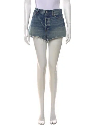 Pre-owned Agolde Mini Shorts In Blue