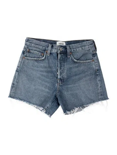 Pre-owned Agolde Mini Shorts In Blue