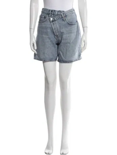Pre-owned Agolde Mini Shorts In Blue