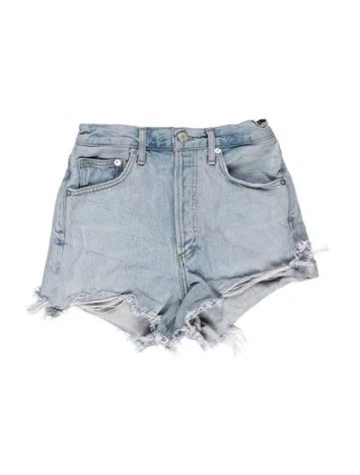 Pre-owned Agolde Mini Shorts In Blue