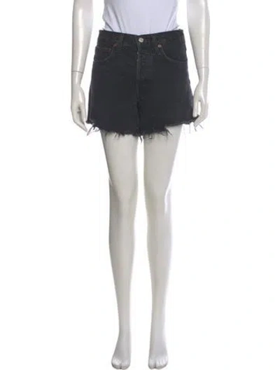 Pre-owned Agolde Mini Shorts In Gray