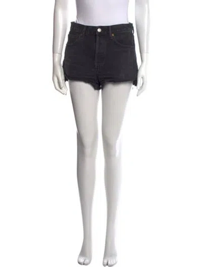 Pre-owned Agolde Mini Shorts In Gray