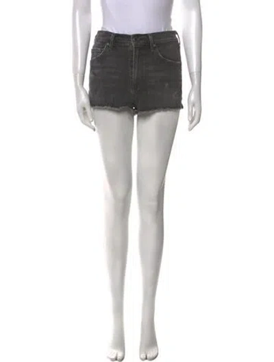 Pre-owned Agolde Mini Shorts In Gray