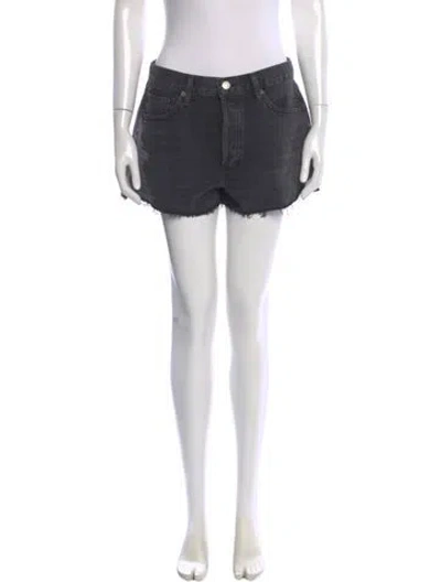 Pre-owned Agolde Mini Shorts In Gray