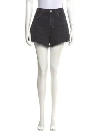 Pre-owned Agolde Mini Shorts In Gray