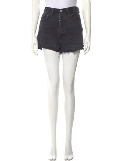 Pre-owned Agolde Mini Shorts In Gray